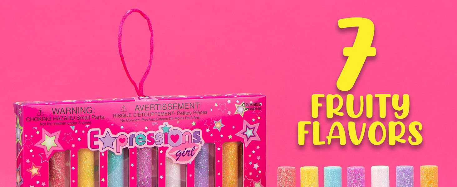 girls fruity lip gloss