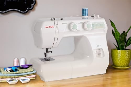 Janome 2212 Front-Loading Sewing Machine with 12 Built-In Stitches | 12 Built-In Stitches