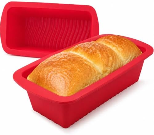 Mrs. Anderson's Baking Silicone Loaf Bread Pan, Non-Stick European-Grade Silicone