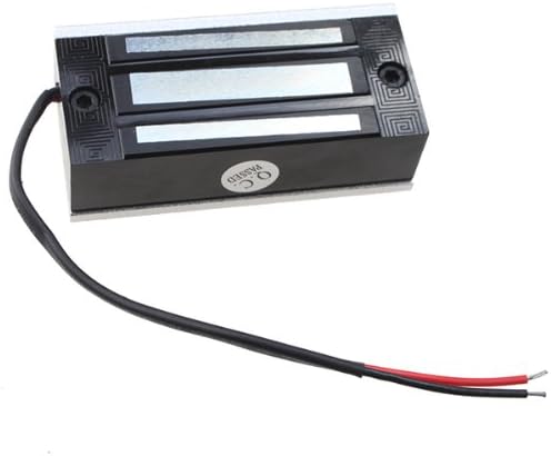 AGPtek 60kg Fail-Safe Electric Magnetic Lock for Door Access Control System | 130LBs Holding Force, NC fail-safe Mode, Low Power, Indoor Door Entry