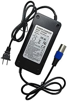 24V 4A Battery Charger for Jazzy,Go-Go Pride Ezip 400 500 650 750 900 Mountain Trailz IZIP I25 IZIP I300 IZIP I350 IZIP I500 Mpv5 Mpv4 Pronto m41