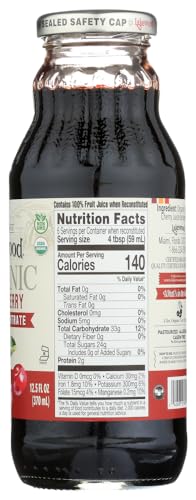 Lakewood Organic Black Cherry Concentrate Juice, 12.5 Ounce (Pack of 6)