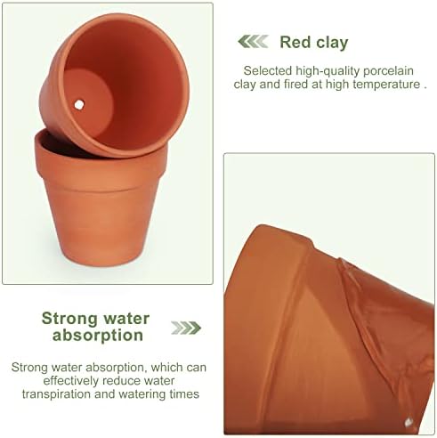 KOAMLY 3 inch Plant Nursery pots Number of Items in a 20 Pack, with Drain, Succulent Seedling Planter, use with Indoor, windowsill
