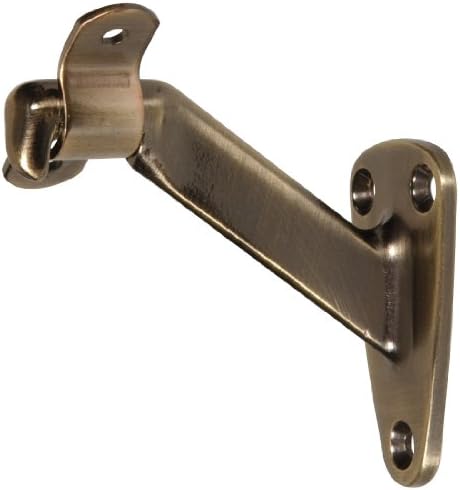 Hillman Hardware Essentials Heavy Duty Handrail Bracket Antique Brass 851538