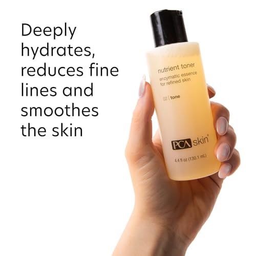 PCA SKIN Nutrient Toner, Brightening Exfoliator, 4.4 oz | Nourishing Face Toner for Refining Pores, Brightens for a Healthy Glow, For Dry, Sensitive