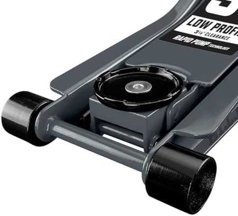 3 ton Heavy Duty Low Profile Floor Jack with Rapid Pump by Pittsburgh Automotive