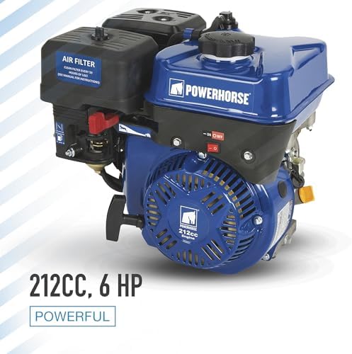 Powerhorse OHV Horizontal Engine - 212cc, 6 HP, 3/4in. x 2 7/16in. Shaft | 3/4in. x 2 7/16in. Shaft, 212cc