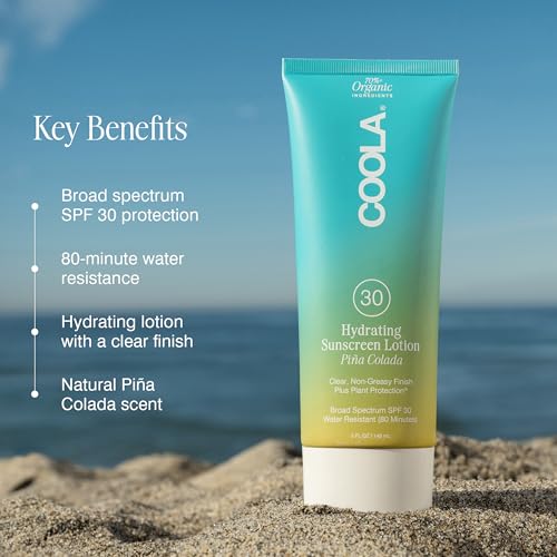 COOLA Organic Sunscreen SPF 30 Sunblock Body Lotion, Dermatologist Tested Skin Care For Daily Protection, Vegan And Gluten Free, 5 Fl Oz