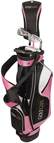 Golf Girl Junior Girls Golf Set V3 with Pink Clubs and Bag, Right Hand