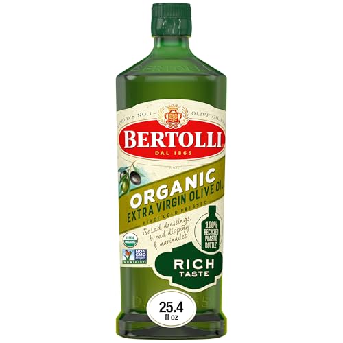 Bertolli Organic Extra Virgin Olive Oil, First Cold Pressed, 25.4 fl oz