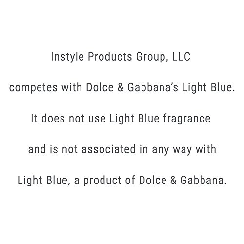 InStyle Fragrances, Inspired by D&G’s Ligh.t Blue, Women’s Eau de Toilette, Clean, Vegan, Paraben-Free, Phthalate-Free, Never Tested on Animals
