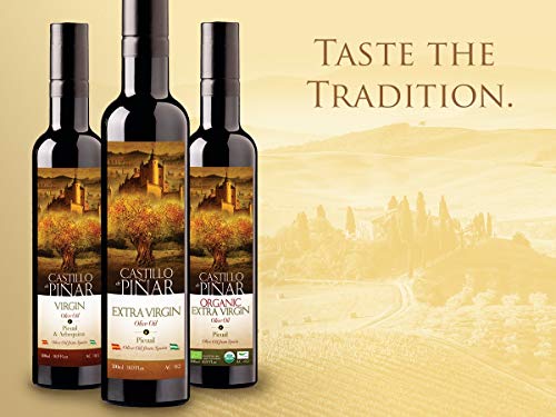 Castillo de Pinar First Cold Pressed Extra Virgin Olive Oil Picual Single-Variety 500ml Less Than 02% Acidity, Gluten Free Non GMO