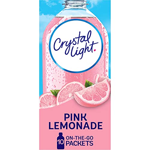 Crystal Light Pink Lemonade Drink Mix (120 On-The-Go Packets, 12 Packs Of 10)