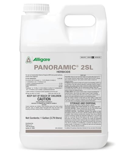 ALLIGARE Panoramic 2SL Herbicide Weed Killer - Versatile Herbicide for Lasting Control of Annual Grasses & Broadleaf Weeds in CRP, Pastures, Rights-of-Way & Industrial Sites - 1 Gallon