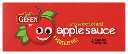 GEFEN APPLESAUCE POUCH UNSWTND 4PK