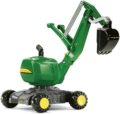 rolly toys John Deere Ride-On: 360-Degree Excavator Shovel/Digger, Youth Ages 3+