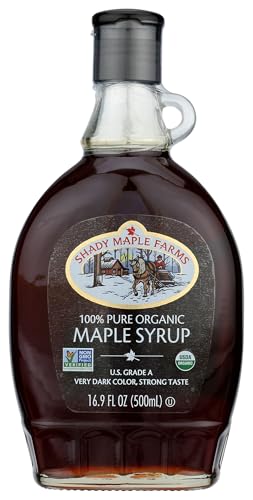 SHADY MAPLE FARMS Organic Very Dark Maple Syrup, 16.9 FZ