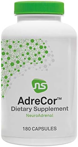 Neuroscience AdreCor Adrenal Support Supplement, 180 ct | Promotes Cortisol Detox, Stress Fatigue & Energy, Rhodiola, L-Tyrosine