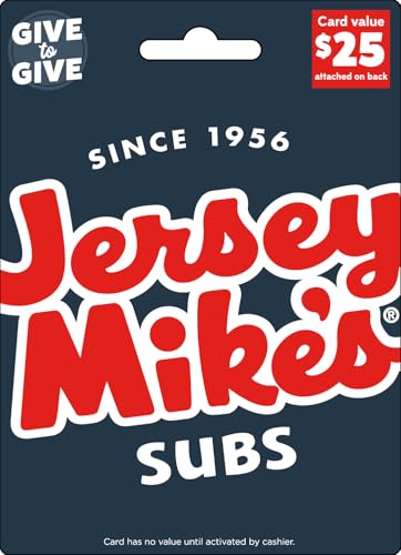 Jersey Mike's Physical Gift Card