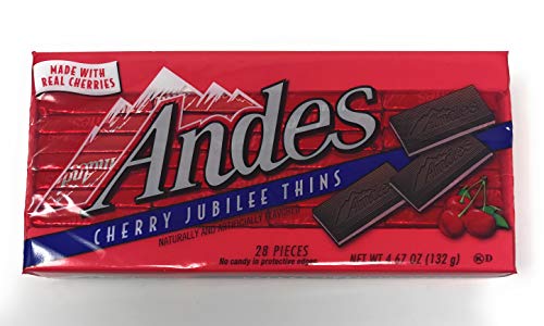 Andes Candies Chocolate Variety Pack of 4 Flavors: Peppermint Crunch, Toffee Crunch, Cherry Jubilee, Mint Cookie Crunch (4.67 oz./28 Pieces Each)