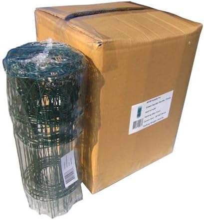 14 inch(H) x 20 feet(L) Green Garden Border Edging Folding Fence Roll Scroll Top Rolled Yard Fencing Garden Fence, Metal Wire Garden Fence for Outdoor,Yard Landscape Patio,Flower Bed Edging