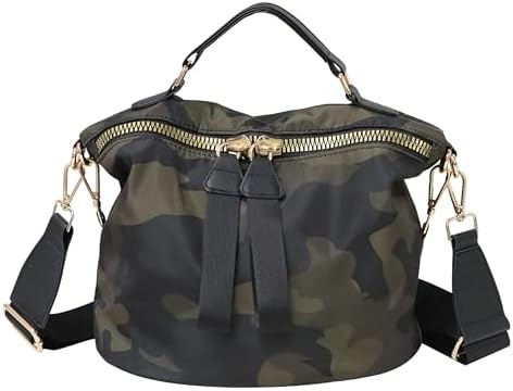 PAKFIEKS Women Nylon Handbag Anti-theft Casual Lightweight Travel Shopping Shoulder Bag Crossbody Bag