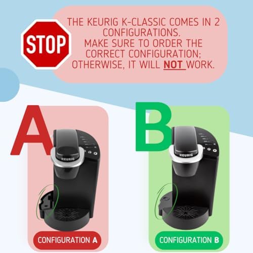 Replacement Water Reservoir Tank for Keurig K-Classic ONLY 48 oz - B44, B40, B45, B50, K40, K45, K50