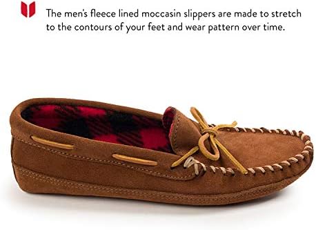 Minnetonka Men's Double Bottom Fleece Slipper