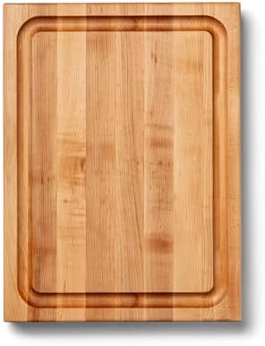 John Boos RA-Board Series Rectangular Wooden Maple Deluxe Barbecue Cutting Board 20”x15” – 2.25” Thick