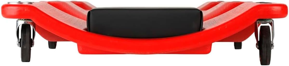 AFF XL Mechanic's Creeper - 47" Length Ergonomic Creeper with Padded Headrest & Magnetic Tool Trays - Super Duty