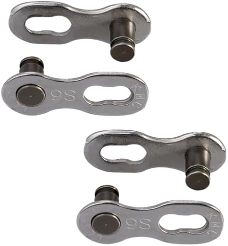 KMC 9 Speed EPT MissingLink, Dark Silver, Pack of 2