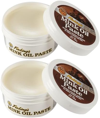 Fiebing's Mink Oil for Leather Boots (6 oz) - Leather Cleaner & Conditioner - Waterproof, Preserve, Soften All Smooth Leathercraft & Vinyl - Prevents Salt Stains - Use On Couch, Shoe, Purse & Belt