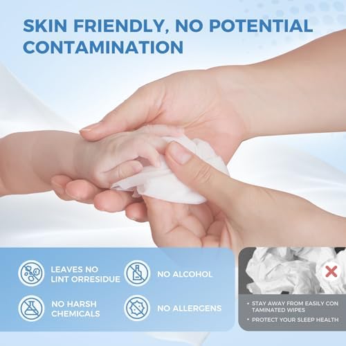 CPAP Mask Wipes, 240 Count (2-120 Canisters) Jumbo Pack, Unscented, Extra Large & Moist, Alcohol Free, Lint Free