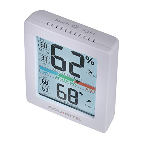 AcuRite Pro Humidity Meter & Thermometer, Hygrometer with Backlight