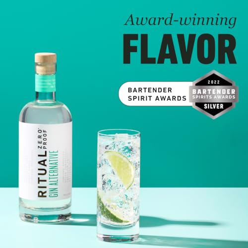 RITUAL ZERO PROOF Gin Alternative | Award-Winning Non-Alcoholic Spirit | 25.4 Fl Oz (750ml) | Zero Calories | Sustainably Made in USA | Make