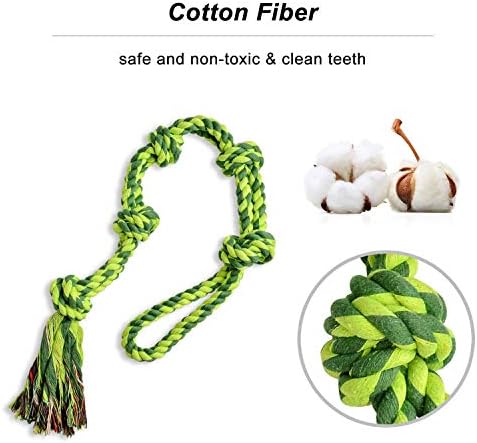 Vitscan Dog Toys for Large Dogs and Aggressive Chewers, Durable Dog Toy,5-Knot Rope Tug,Heavy Duty Chew Sturdy Cotton Knot Ropes Toy for Large Breed Dogs,Indestructible Rope for Tug-of-War Play