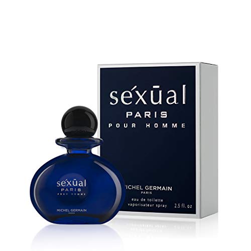 Michel Germain Sexual Paris Pour Homme Eau de Toilette Spray Cologne, Top Notes of Cardamom, Chardonnay Mandarin, Sage, Warm & Tempting Gift for Men