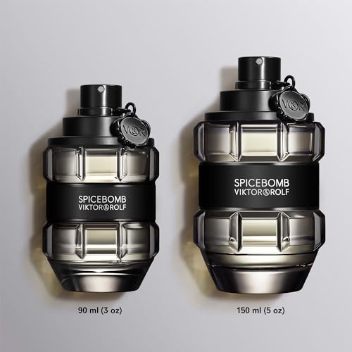 Viktor&Rolf Spicebomb Eau de Toilette - Gourmand Cologne for Men | Fragrance with Cinnamon, Black Pepper & Tobacco Accord - Long Lasting - Warm Mens Scent Perfect for Cool Nights