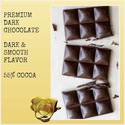 Chocolove Dark Chocolate Bars | 55% Cocoa | Crafted with Smooth Semi-sweet Premium Chocolate | Non GMO, Rainforest Alliance Certified