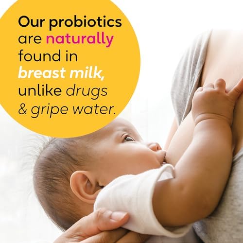BioGaia Baby Probiotic Drops - Colic & Gas Relief + Vitamin D, 50-Day Supply, Safe for Newborns, Reduces Crying, Fussing, Colic, Gas