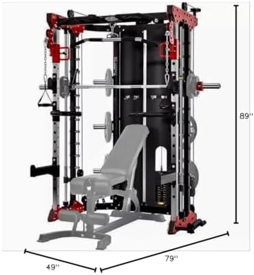 Smith Machine, Cables with Built in 160 kg Weights