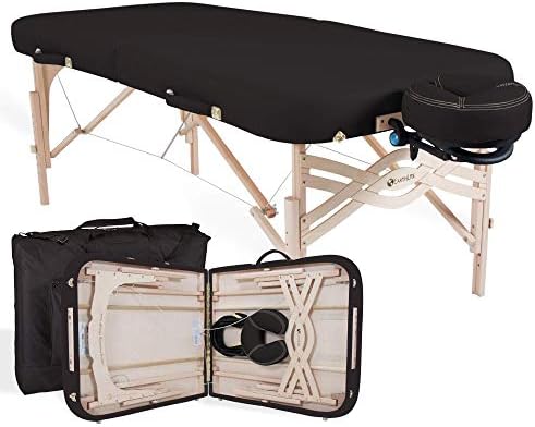 EARTHLITE Premium Portable Massage Table Package SPIRIT - Spa-Level Comfort, Deluxe Cushioning incl. Flex-Rest Face Cradle & Strata Face Pillow, Carry Case (30/32” x 73”) - Made in USA