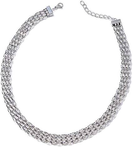 Shop LC Delivering Joy Widen Necklace with Lobster Clasp Stainless Steel Women Jewelry Gift Fashion 18-20"