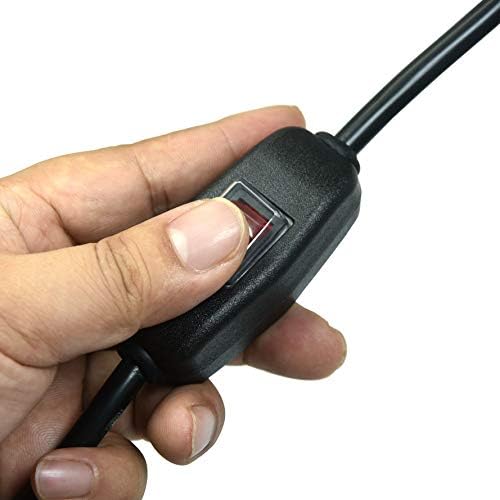 FILSHU 6ft 18 Gauge 3 Prong AC Power Cord with On Off Switch
