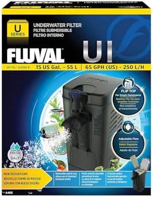 Fluval U4 Underwater Filter, Freshwater and Saltwater Aquarium Filter, A480,Black