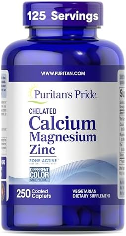 Puritan's Pride Premium Chelated Calcium Magnesium Zinc with Bone-Active™
