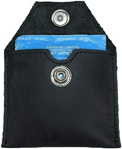 Hide & Drink, Rustic Leather Tampon Case, Condom Holder Pouch, Secret Stash Handmade :: Bourbon Brown
