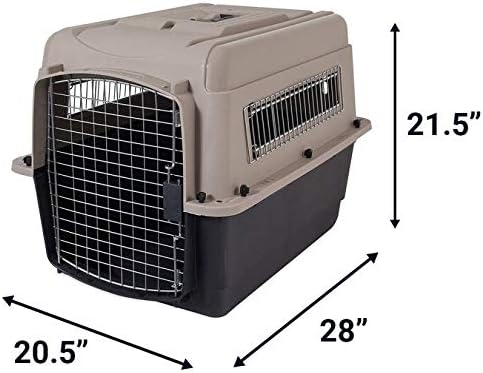 Petmate Ultra Vari Dog Kennel for Small to Medium Dogs (Durable, Heavy Duty Dog Travel Crate, Made with Recycled Materials, 28 in. Long) 25 to 30 lbs