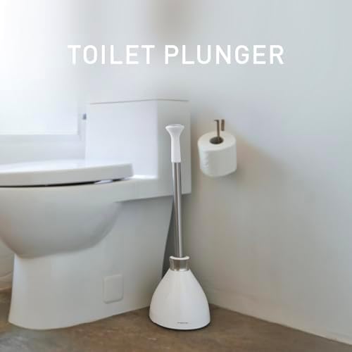 simplehuman Toilet Brush with Caddy Stainless Steel, Black