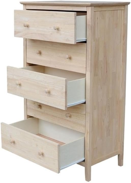 International Concepts Dresser with 3 Drawers, Unfinished
